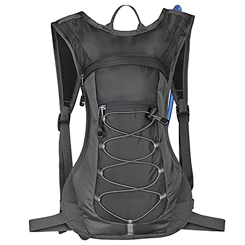 Unigear Hydration Pack Backpack with 70 oz 2L Water Bladder for Running, Hiking, Cycling, Climbing, Camping, Biking Gray
