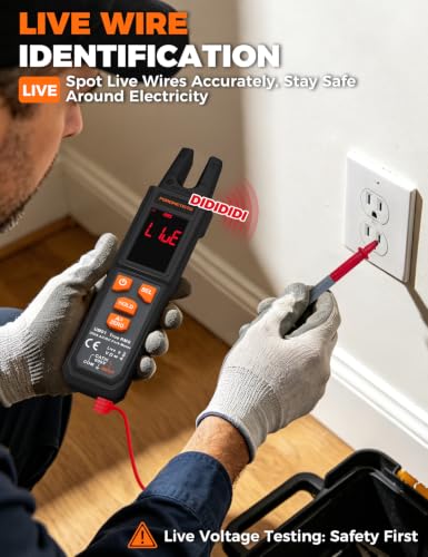 UM01 Digital Clamp Meter Multimeter POROMETISTO，TRMS 4000 Counts