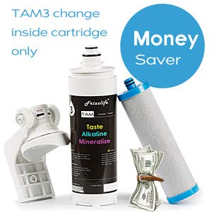 FRIZZLIFE FZ-4 Replacement Filter Cartridge for PD600-TAM3, PD800-TAM4, PD1000-TAM4 Reverse Osmosis System & TAM3, TAM4 Filter - Remineralization & Alkaline
