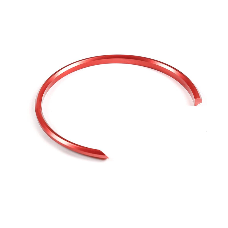 Daeiclru Dashboard Trim Ring Fit for Toyota Supra GR A90 A91 MK5 2018-2022, Interior Tachometer Decoration Ring Cover, Dashboard Gauge Meter Surrounding Ring Accessories (Red) Red