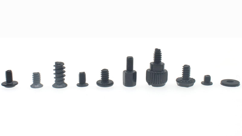 FDXGYH 400 PCS Computer Screws Kit Universal Motherboard Standoffs Screws with Screwdriver Black Computer Screw Set for DIY PC Installation and Repair of Computer Parts