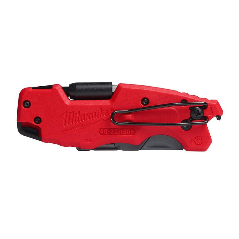 Milwaukee FASTBACK Compact Knife, and FASTBACK 6-in-1 Folding Utility Knives, w/Blade (knife 2pack) Red-black 2.5 inches