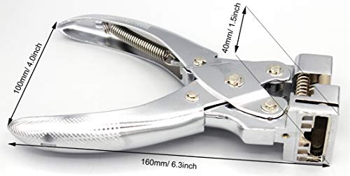 Heavy Duty Steel Handheld Hanger Hole Punch Airplane Shape Punch Euro Slot Punch Butterfly Hole Punch T-Hook Clamp Pliers for Paper PVC Card