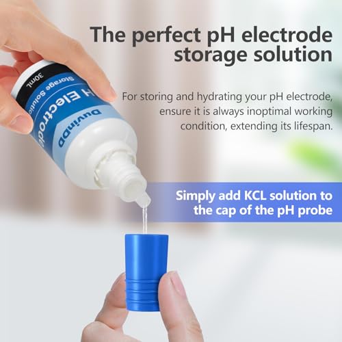 pH Calibration Buffer Solution Kit pH 4.00/7.00/10.01, for Precisely Calibrate pH Meter and pH Tester, Plus 30ml KCL pH Probe Storage Solution pH 4.00/7.00/10.01 Solution