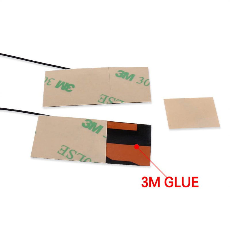 60cm/2ft 2pcs MHF4 IPEX WLAN Network Adapter PC Antenna for NGFF Intel 7260 8260 8265 9265 9260 9560 AX210 AX200NGW AX Killer M.2 IPEX4 Module Card 60cm MHF4 Antenna for NGFF/M.2 Module
