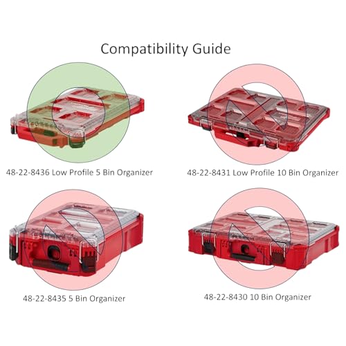 Insert compatible with Low Profile Milwaukee Packout and 3/8" Shockwave Impact 43-Piece Socket Set (49-66-7009)