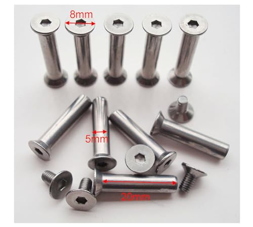 10 pcs Knife Handle Bolt Rivets Screw Fastener Nut Assortment Sets