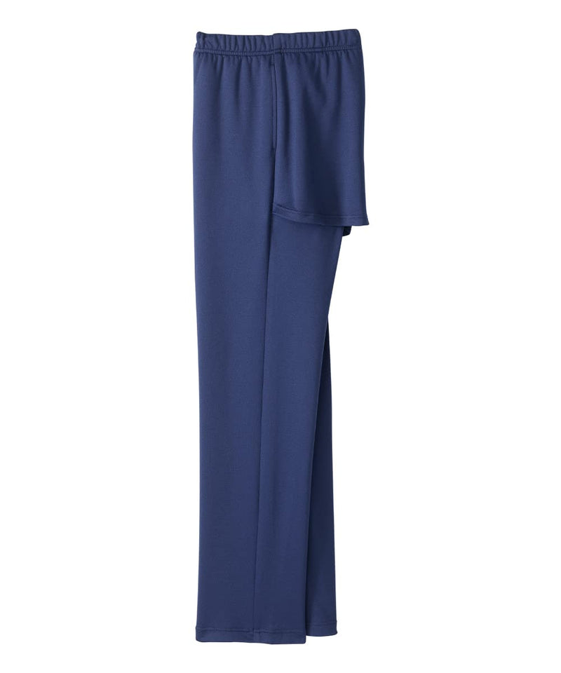 Silverts Women’s Adaptive Clothing Open Back Pants, Assisted Dressing Knit Bottoms for Elderly, Nursing Home & Rehab Wear Large Ink Blue