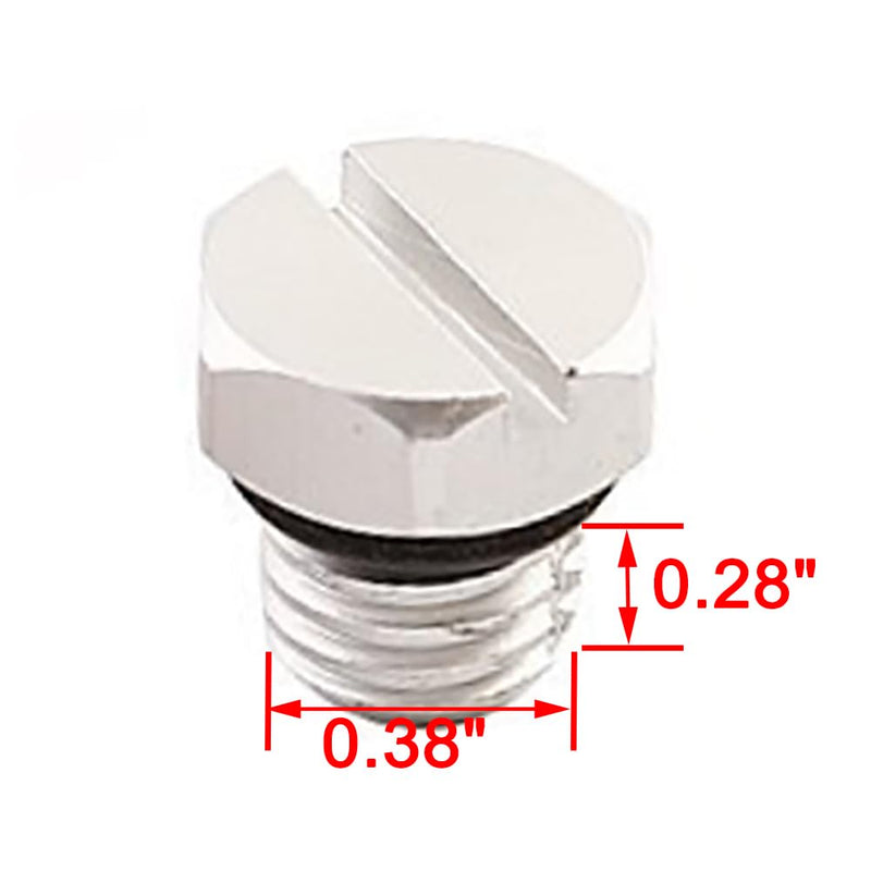 iFJF Billet Aluminum Air Bleeder Screw Replacement for 2001-2017 6.6L Duramax Diesel Fuel Filter Silver