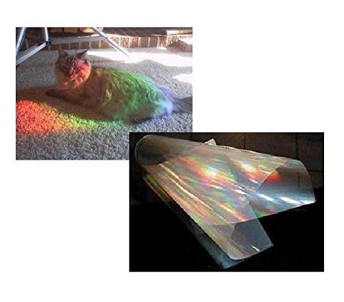 Pack of 5-1Ft x 6" Diffraction Grating Roll Sheet Double Axis 13,500 l/inch - 5 Separate Sheets