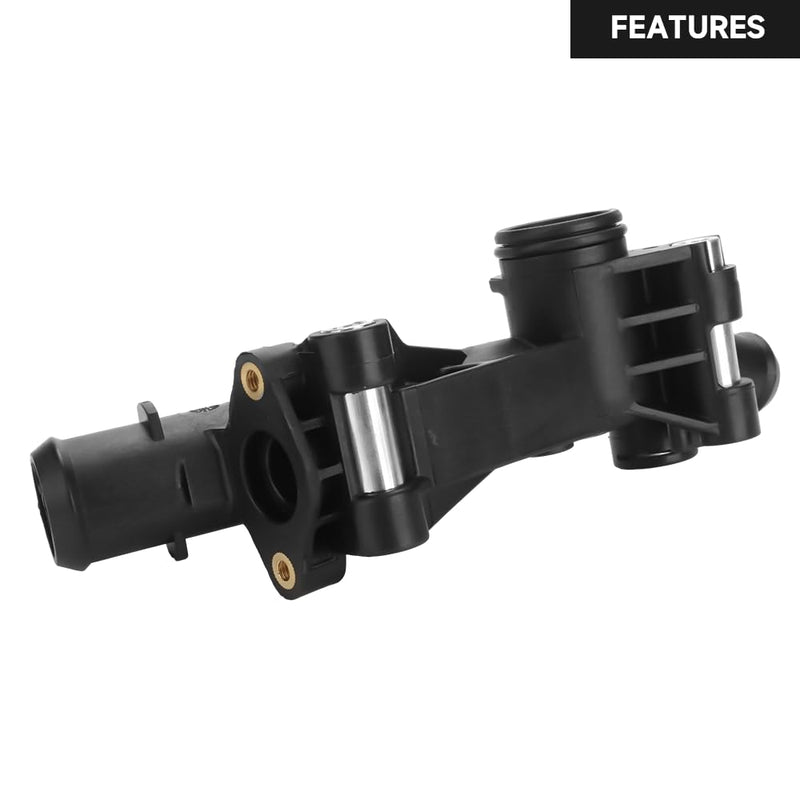 Water Outlet Connect Adapter Engine Coolant Water Outlet - Compatible for Ford Escape 1.6L EcoBoost 2013-2016 (AWD/FWD SE/SEL/Titanium Sport Utility) - Replaces BM5Z-8592-A BM5Z-8K556-B