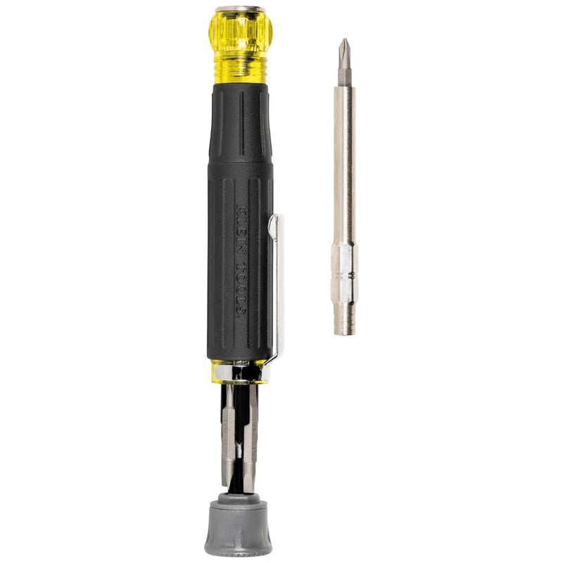  [AUSTRALIA] - Klein Tools 32600P Mini Precision Screwdriver with Pocket Clip, 13-in-1 Magnetic All-Purpose Driver with Nut Drivers, Phillips, Slotted, and TORX Tips