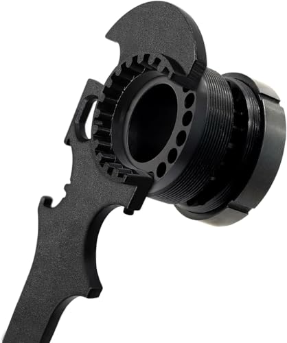 Armorers Wrench with Non-Slip Rubberized Grips, Corrosion-Resistant, for Automotive, Plumbing, Household Repairs