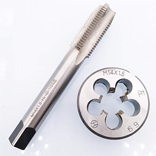 HSS M14 x 1.5mm Tap and M14 x 1.5mm Die Metric Thread Left Hand