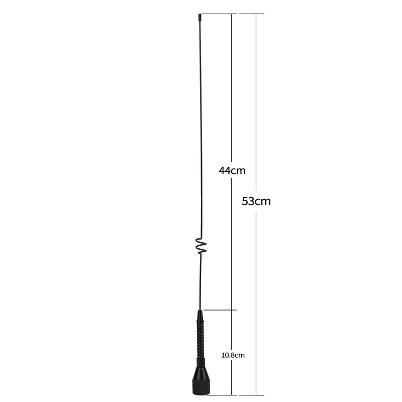 Bingfu VHF UHF Dual Band Amateur Mobile Ham Radio PL259 Antenna 20.8" | 136-174MHz 400-470MHz with Shock-Absorbing Spring compatible with Yaesu ICOM BTECH Amateur Gmrs Repeater Two Way Radio