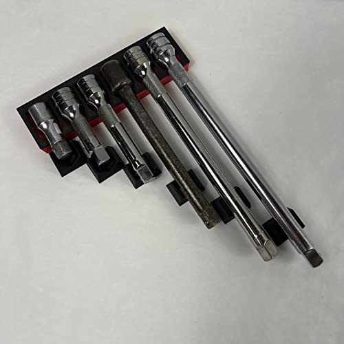 MagAttach Socket Extension Organizers (3 Piece Set, Red/Black) 3 Piece Set