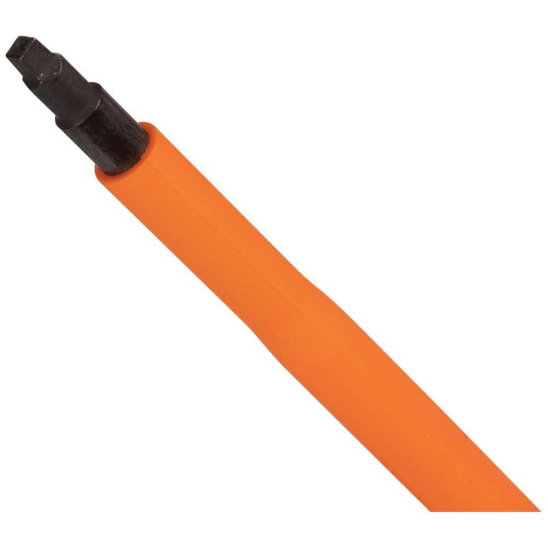 Klein Tools 6844INS Insulated Screwdriver, Made in USA, 1000V #2 Square Tip Screwdriver with 4-Inch Shank, Tip-Ident, Cushion-Grip Handle # 2 Square