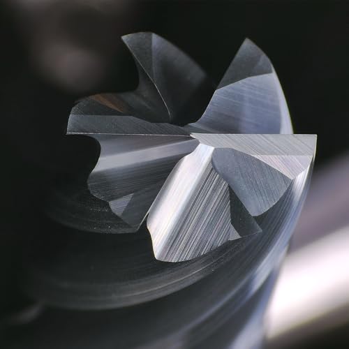 Tools Carbide End Mill Finish Machining Square Milling Cutter for Cutting Alloy Steels,Cast Iron, Hardened Steel - 6 Flute Cutting Tools 3/8 Shank (3/8-2.5" 1PCS) CEM 6F 3/8-2.5" 6F 1PCS