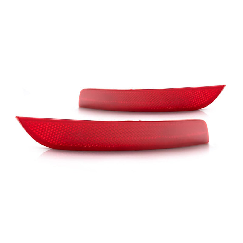 For 2012-2015 BMW 328i Pair Driver and Passenger Side Rear Bumper Reflector BM1184100 BM1185100 - Replaces 63 14 7 301 187 63 14 7 301 188 ;F30; for Sedan