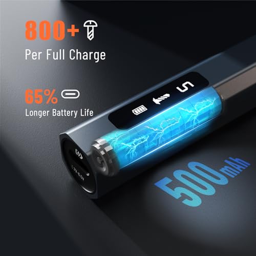 KATERK Electric Screwdriver, 500mAh Mini Electric Screwdriver 66