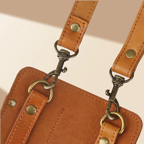 Leather Multi-Way Florist Tool Pouch - 4 Pocket Waist Shoulder Gardener Bag