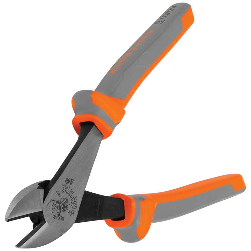 Klein Tools 2288RINS 1000V Insulated Diagonal Cutter Pliers, Made in USA, High Leverage Design, Induction Hardened Knives, 8-Inch 1-Piece 4-Piece Kit