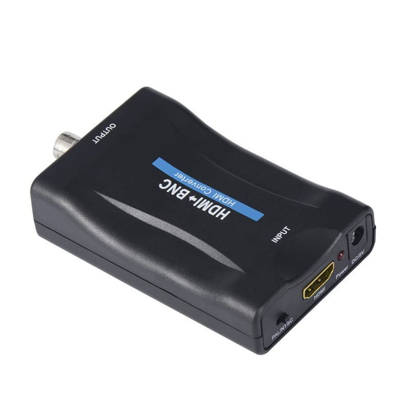 HDMI to BNC Adapter Audio Signal Converter Adapter Stereo Audio Converter 3.5mm for HDMI Video to Display on Regular Televisions