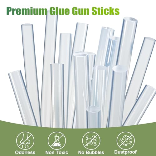 Mini Hot Glue Sticks for Glue Gun, 50 Pack Hot Glue Gun Sticks Fits Most Glue Guns, All Purpose Clear Strong Mini Hot Glue Sticks for DIY Art Crafts, Gluing Projects, Bond, 5.9" Long x 0.27" Diameter