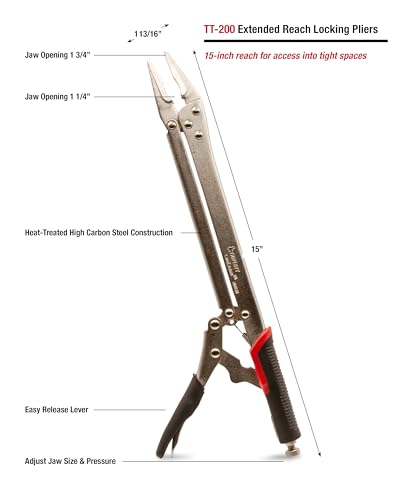 Triplett TT-200 LongLockers 15-inch Extended Reach Locking Pliers TT-200 LongLockers (New)