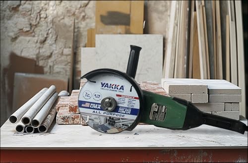Yakka 7 Inch All Purpose Diamond Blade cuts virtually All Materials, Made with Advanced Electroplating for a Long Life & Comes with 7/8 inch Arbor and 5/8 inch Reducer Ring 7.0"