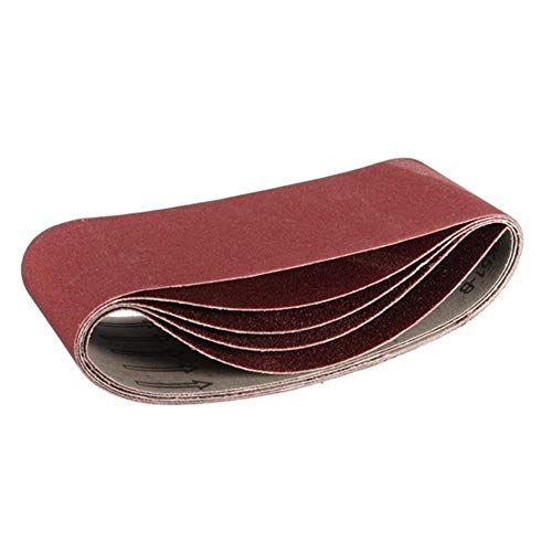 2 Inch X 27 Inch Sanding Belts, 2 Each of 60/80/120/240/320 Grits, Belt Sander Tool for Woodworking, Metal Polishing, Aluminum Oxide Sanding Belts (10 Pack)