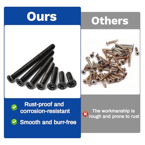 685Pcs M3 M4 Countersunk Screws Kit, Flat Head Phillips M3/M4-685 Pcs