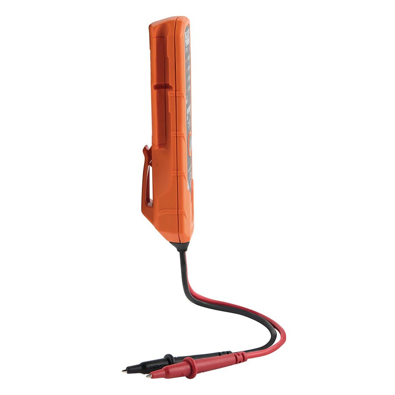 Klein Tools ET40 Digital AC/DC Voltage Tester, 12-240V AC, 1.5-24V DC, LED Illumination, DC Polarity, Auto Off, CAT III 250V-Class 2- Double Insulation, IP41 Dust and Water Resistant 12/240 V
