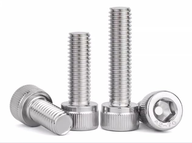 304 Stainless Steel DIN912 Screw Kit - M2 M3 M4 M5 Hex Socket Cap Head Multiple Length 4-25mm with Nuts washers Total 1600pcs Assortment Corrosion Resistant Silver M2-TO-M5