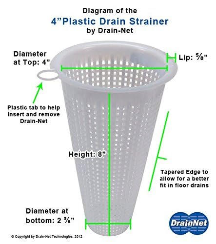 4" Plastic Mesh Drain-Net Drain Strainer