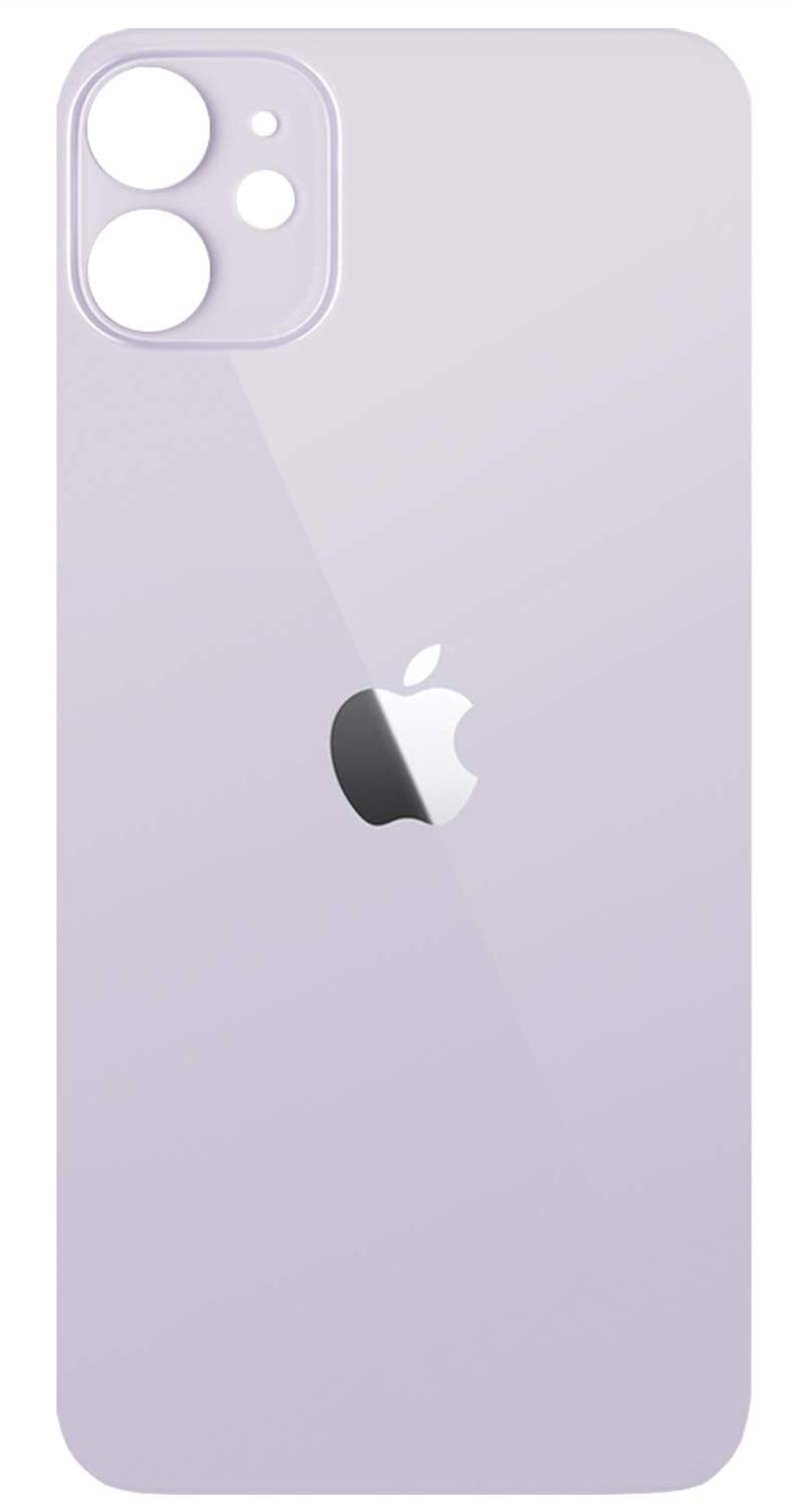 Original Rear Back Glass Replacement Compatible with iPhone 11 6.1 inches All Carriers with Pre-Installed Adhesive and Repair Tool (Purple, iPhone 11)