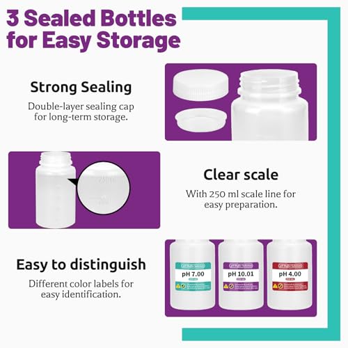 15 Pack pH 4.00/7.00/10.01 Calibration Buffer Powder Kit pH 7.00/4.00/10.01