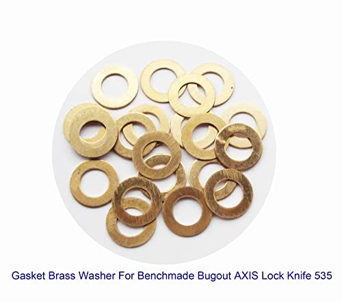Compatible with Bugout AXIS Lock 535 Pocket Knife Brass Washers