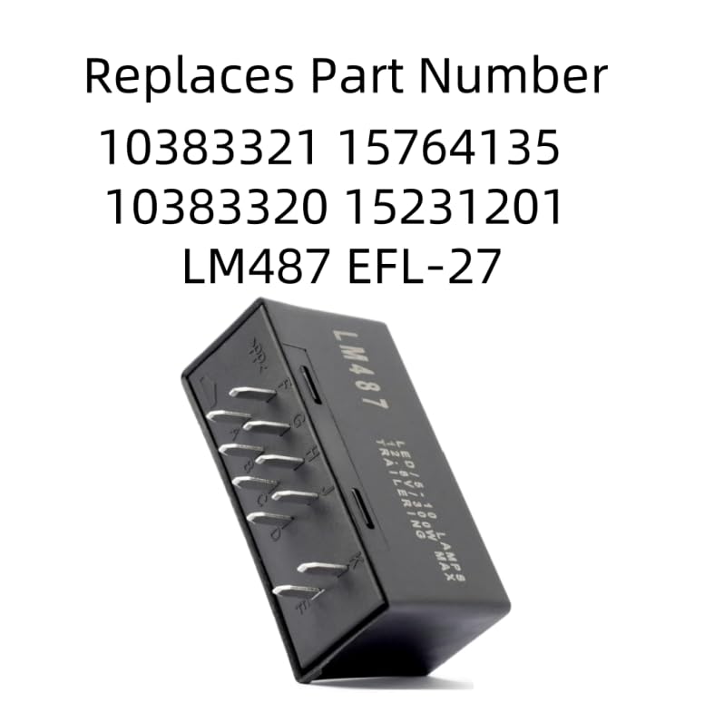 LM487 LED Flasher Turn Signal Relay for Chevy Silverado GMC Cadillac Hummer 03-07, 10383321 15231201 LED Blinker Module Hazard Warning LED Flasher GM