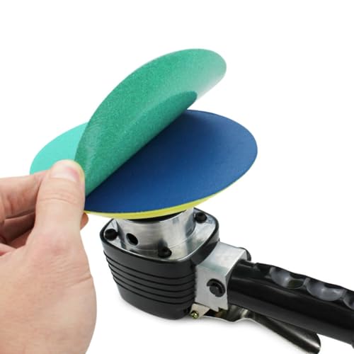 BHA 6" Green Film PSA Sanding Discs for DA Sander, 220 Grit - 50 Pack