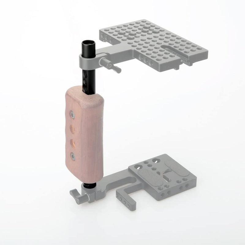 NICEYRIG 7.7 Inch 15mm Cheese Rod with 1/4 3/8 Locating Holes for DSLR Camera Cage Rig System - 074 7.7'' 15mm cheese rod