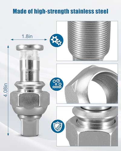 Left Rear Side Wheel Nuts & Stud Fit for Isuzu NPR NQR NRR Reach 1987-2015 1Pc