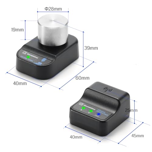 Genmitsu Wireless Z-Axis Probe Tool Setter for CNC Router Machine, Tool Setting Touch Probe with 3-Pin Cable DC 5–24V, 0.02mm Accuracy, GRBL & Mach3 & Genmitsu APP Compatible