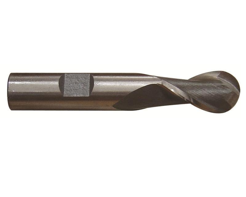 Drill America - DWCT1132 3/4" X 3/4" High Speed Steel 2 Flute Single End Ball End Mill, DWC Series