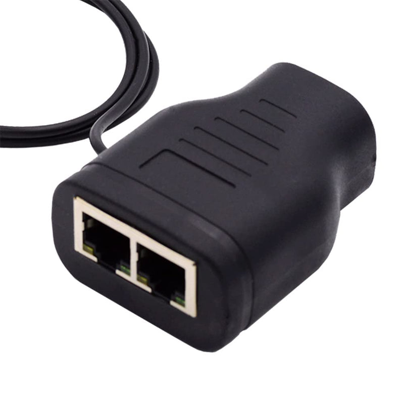 cablecc 100Mbps UTP STP RJ45 8P8C Plug to Dual RJ45 HUB Splitter Network Ethernet Switcher Adapter RJ45 1-to-2