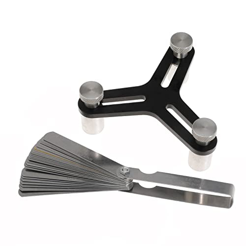 Piston Ring Squaring Tool for 2.000 to 5.000 End Gap with 32 Blades Feeler Gauge Gap Measuring Tool Squaring tool+Feeler