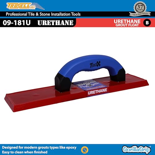 Troxell USA - 3" x 12" Urethane Grout Float with SoftGrip Handle