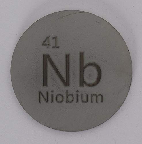 Niobium (Nb) 28mm Metal Disc 99.95% Pure for Collection or Experiments