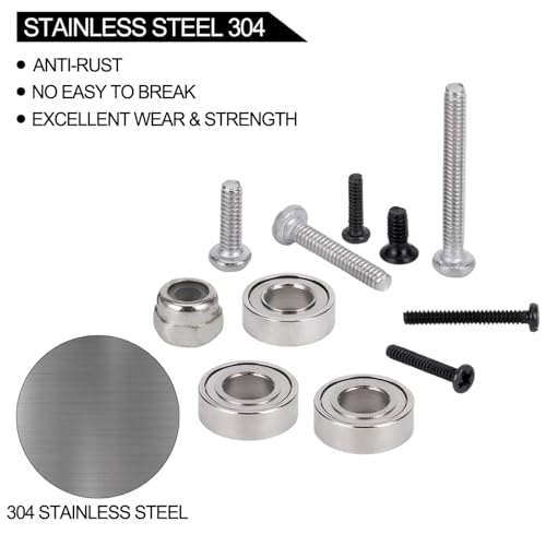 Steel Hardware Screws Bearing Kit 120pcs for Axial SCX30 RC Crawler