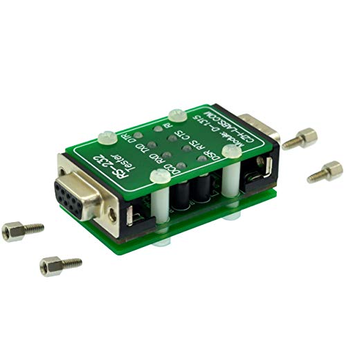 RS232 LED Link Tester Module, DB9 Male to DB9 Female.